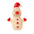 Christmas Dog Toys Set Santa Reindeer Snowman Latex Pet Squeaker Toys