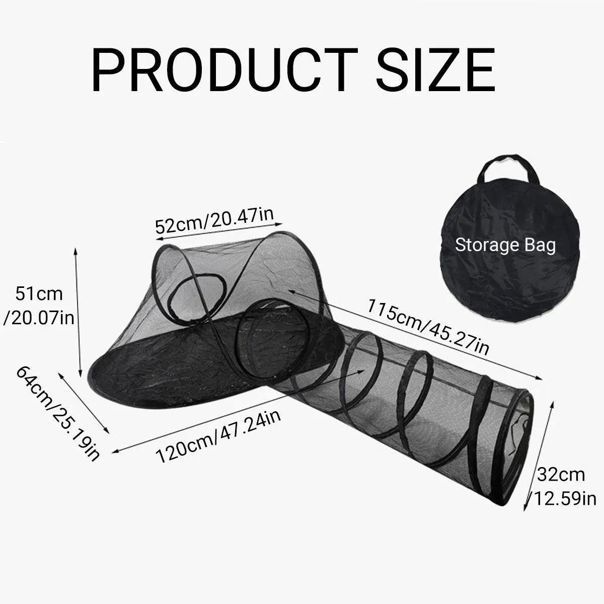 Outdoor Pet Tent Nest Foldable Cat Tunnel Playhouse Portable Shelter