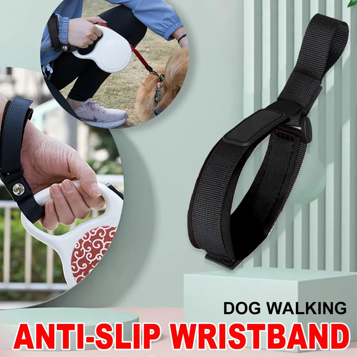 Dog Walking Wristband Anti-Slip Dog Leash Handle Elastic Safety Hands