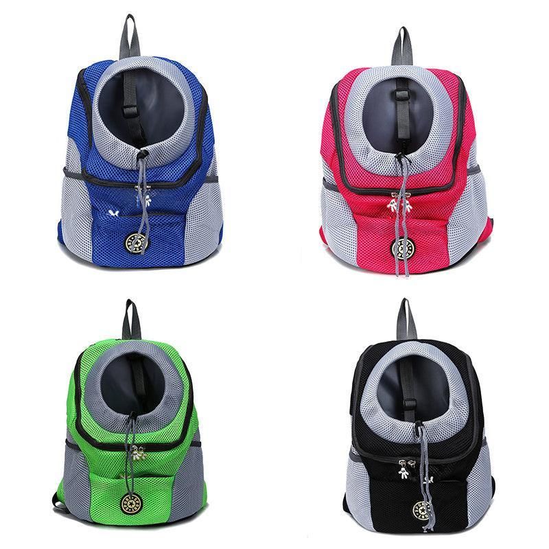L Size Puppy Travel Mesh Pet Dog Carrier Backpack Front Travel