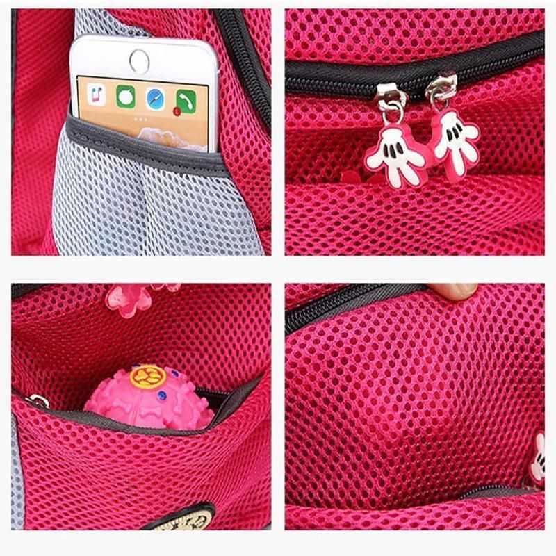 L Size Puppy Travel Mesh Pet Dog Carrier Backpack Front Travel