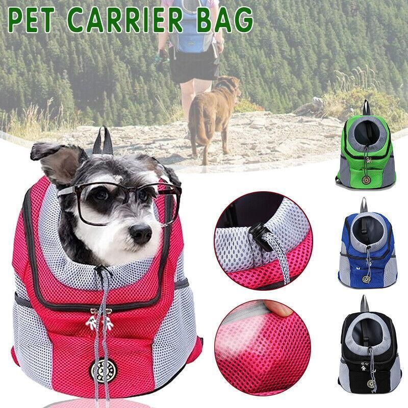 S Size Puppy Travel Mesh Pet Dog Carrier Backpack Front Travel