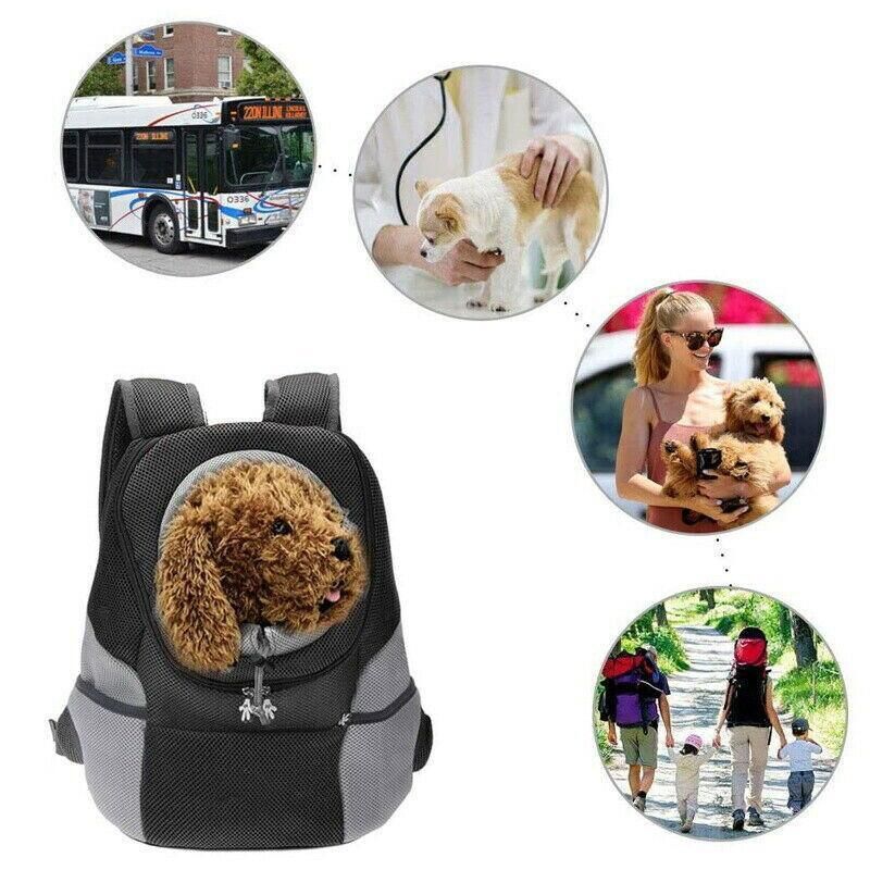 S Size Puppy Travel Mesh Pet Dog Carrier Backpack Front Travel