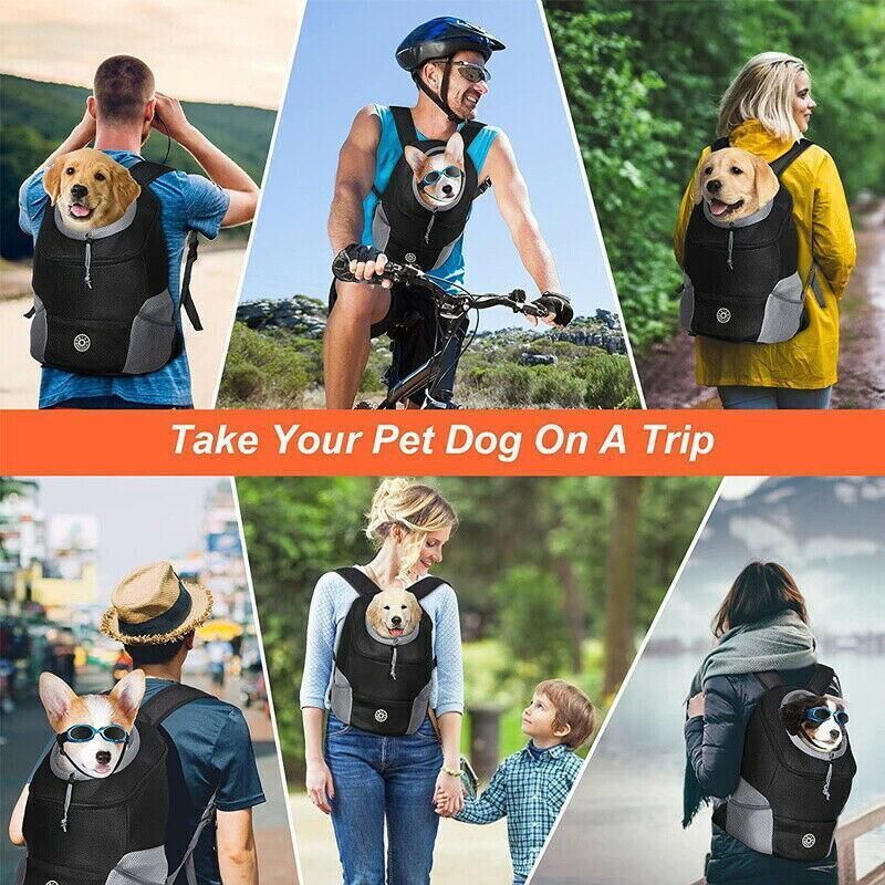 S Size Puppy Travel Mesh Pet Dog Carrier Backpack Front Travel