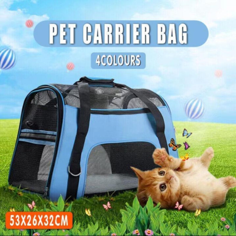 Pet Carrier Bag Portable Large Cat Dog Comfort Tote Travel Bag