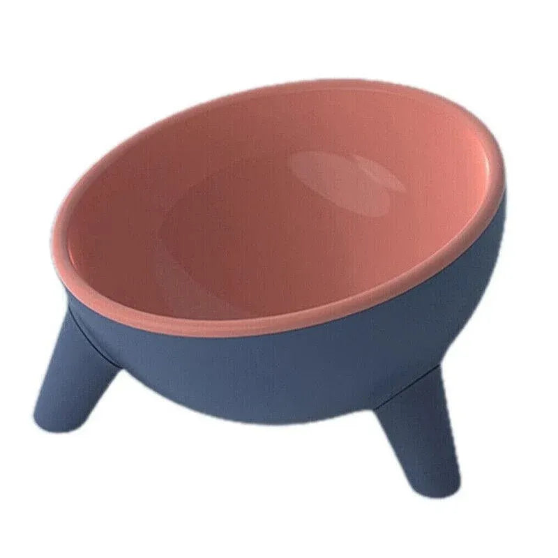 Raised Cat Bowl Pet Feeder Pet Bowl Elevated Dog Bowls 15° Tilted Pet