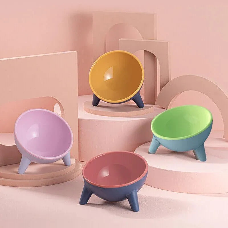 Aimall Tilted Cat Bowl, 15 Degree, PET Plastic, showing the options available, photo 6 of 8