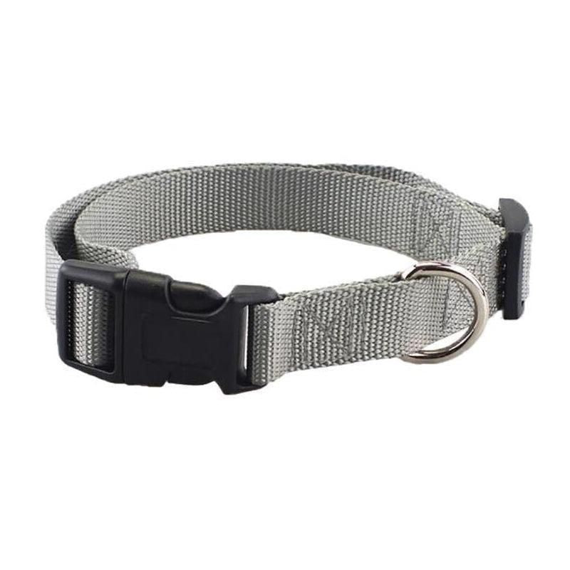 Small Adjustable Nylon Dog Collar, 30 to 45 cm, on a white background