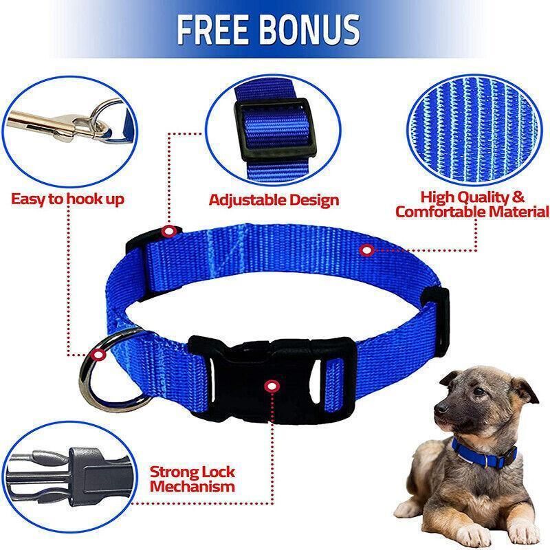S Size Dog Puppy Pet Collar Adjustable Nylon Toy Small Pink Blue Red