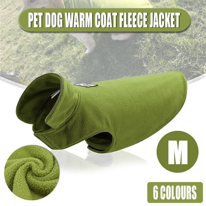 M Size Pet Dog Warm Coat Fleece Jacket Jumper Sweater Winter Puppy
