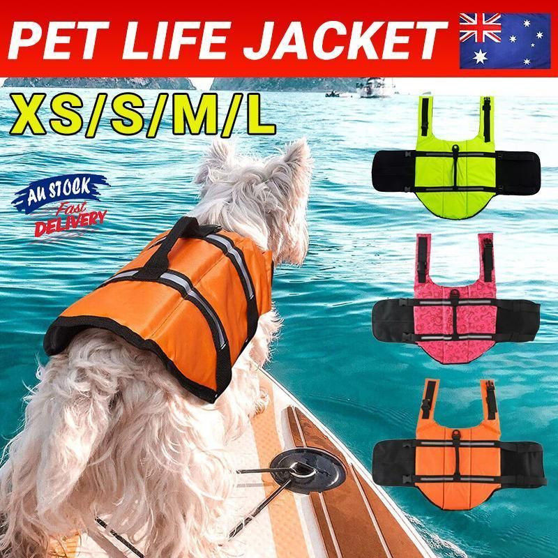 Dog Life Jacket Buoyancy Vest Float Aid