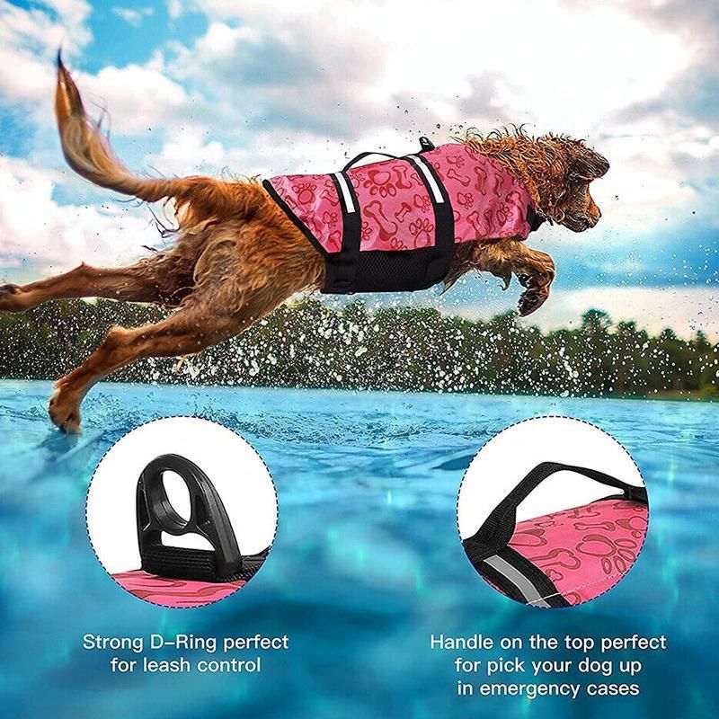 Dog Life Jacket Buoyancy Vest Float Aid