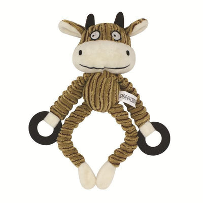 Unstuffed Plush Dog Puppy Pet Squeaker Toys Squeaky Funny Interactive