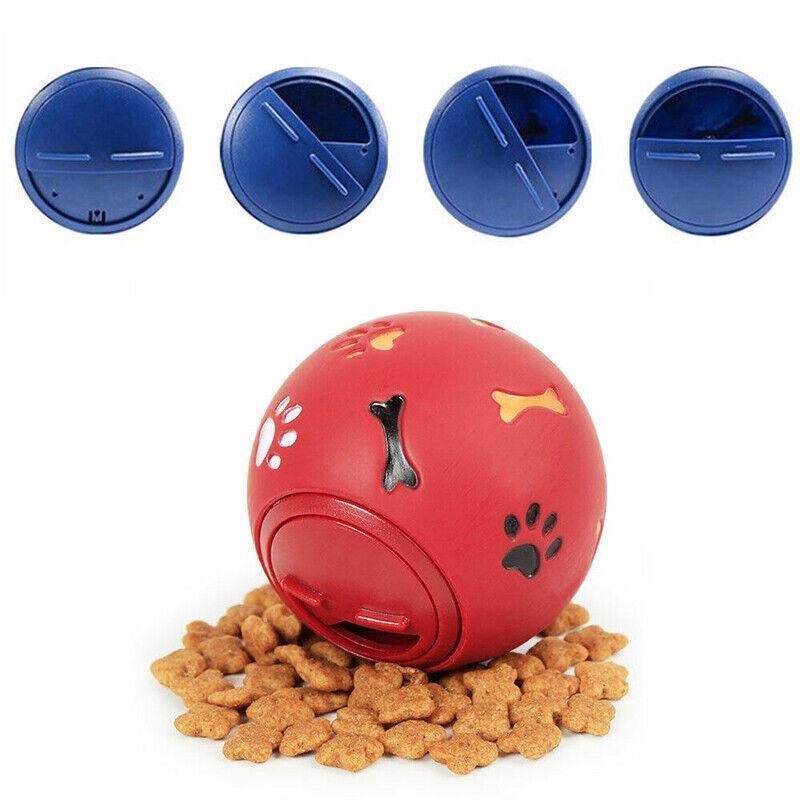 11cm Dog Pet Fun Tough-Treat Ball Tumbler Mental Food Dispenser