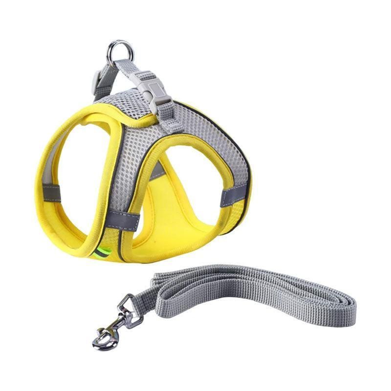 Pet Dog Harness Adjustable Reflective Breathable Outdoor Collars