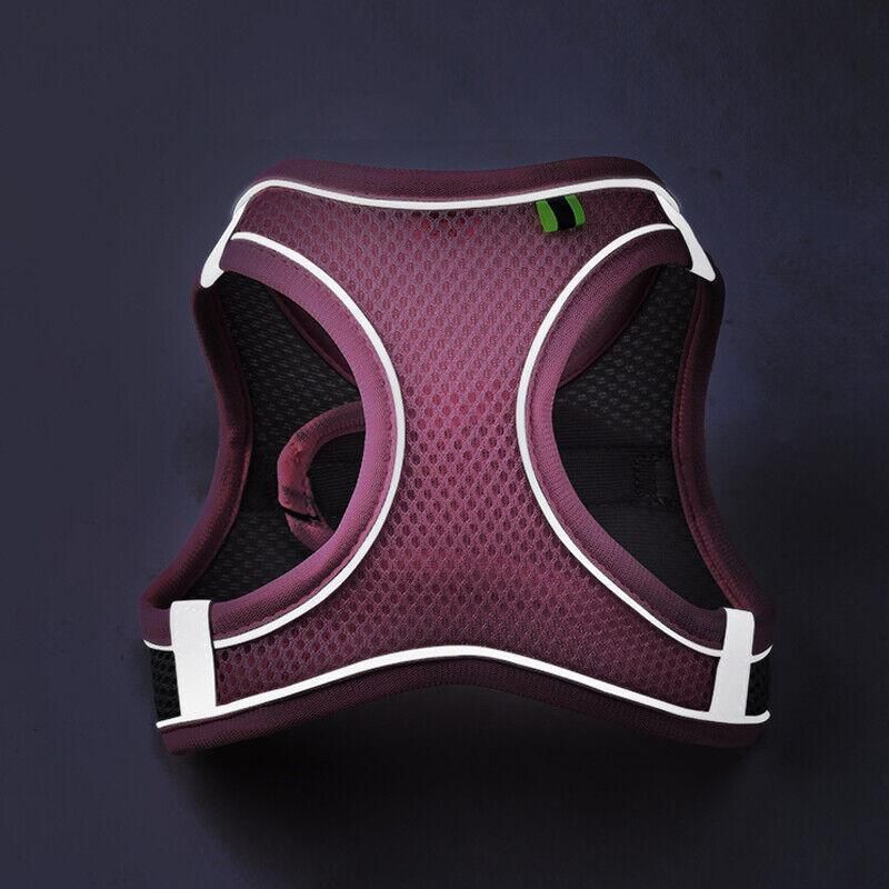 Pet Dog Harness Adjustable Reflective Breathable Outdoor Collars