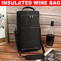 Insulated Wine Barrel Picnic Bag, Holds 2 Bottles