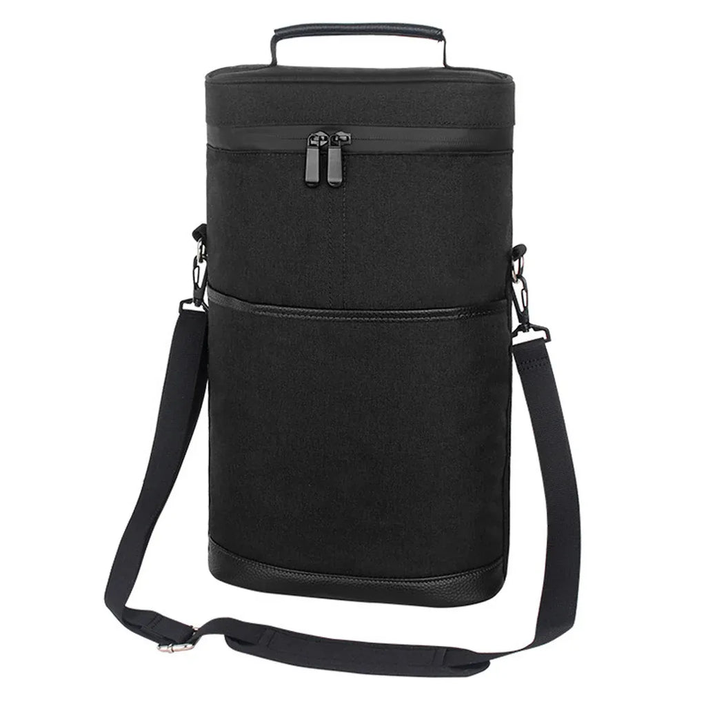 Insulated Wine Barrel Picnic Bag, Holds 2 Bottles