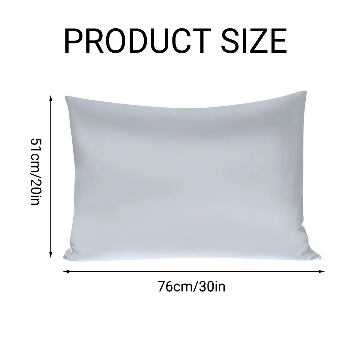 Bamboo Satin Envelope Pillowcase, 51 x 76 cm