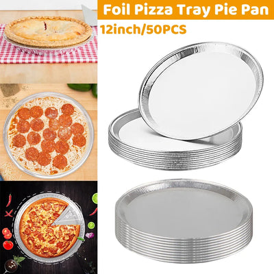 Aluminium Foil Pizza Trays, 31 cm, Pack of 50