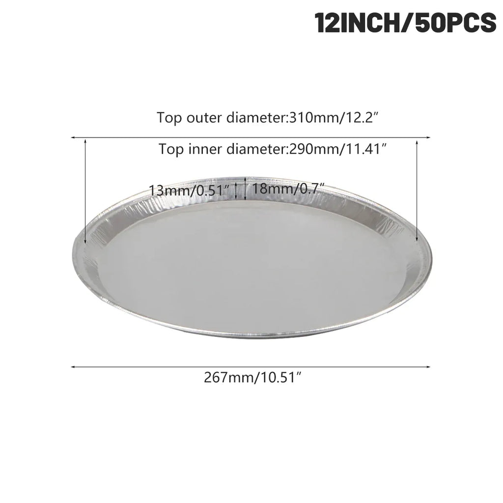 Aluminium Foil Pizza Trays, 31 cm, Pack of 50