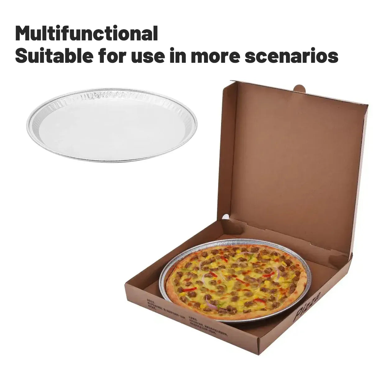 Aluminium Foil Pizza Trays, 31 cm, Pack of 50