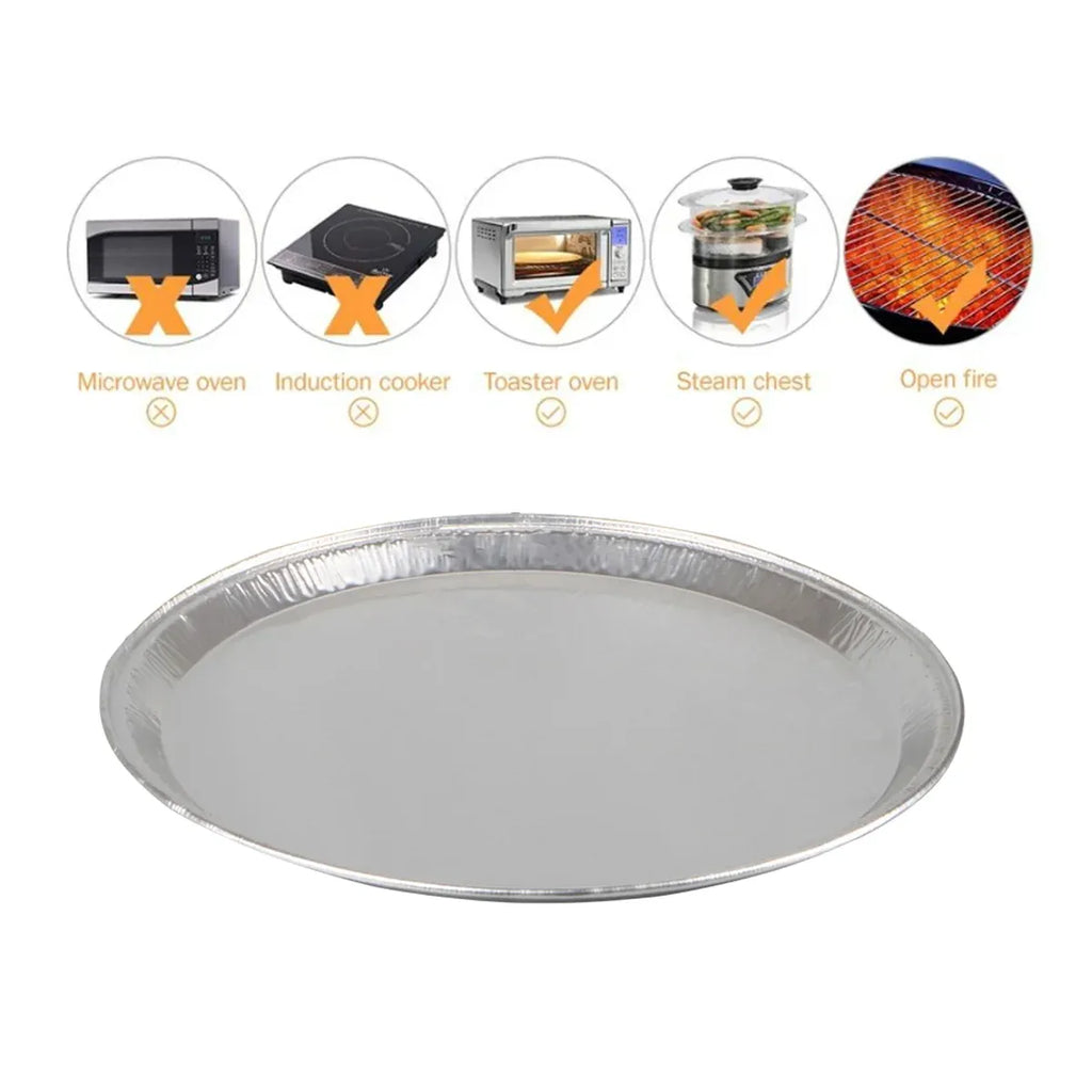 Aluminium Foil Pizza Trays, 31 cm, Pack of 50