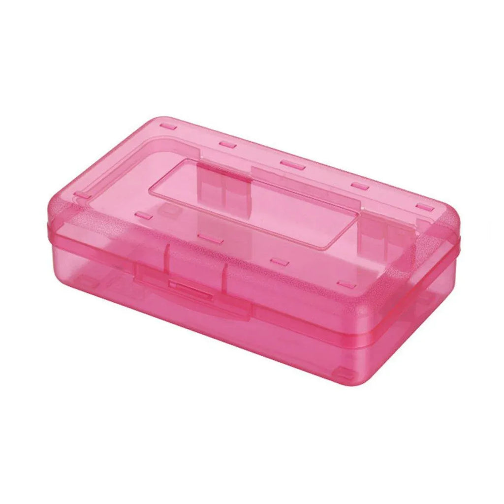 Large Capacity Clear PP Plastic Pencil Case, 20.3 x 12.2 x 5.9 cm