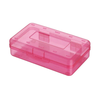 Large Capacity Clear PP Plastic Pencil Case, 20.3 x 12.2 x 5.9 cm