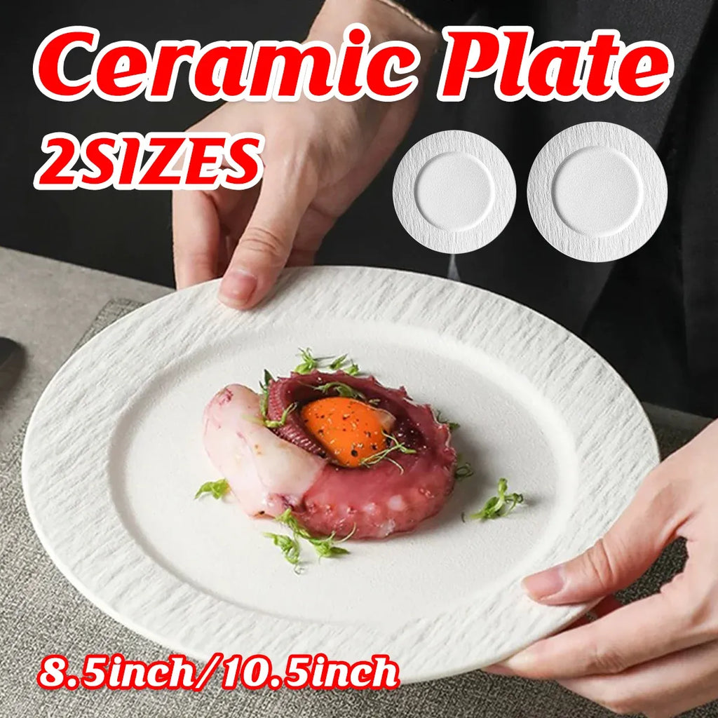 Ceramic Steak Vegetable Dessert Salad Plate Home Dinner Plate Kitchen