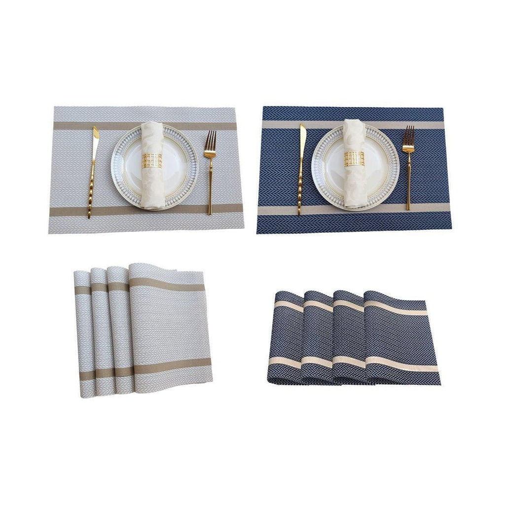4X Anti-Slip Woven Placemat Waterproof Oil-proof Placemat Heat