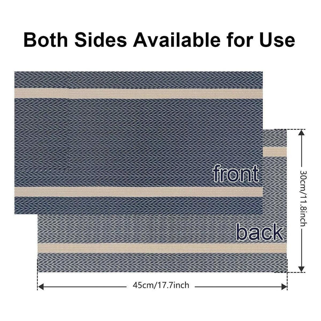 4X Anti-Slip Woven Placemat Waterproof Oil-proof Placemat Heat
