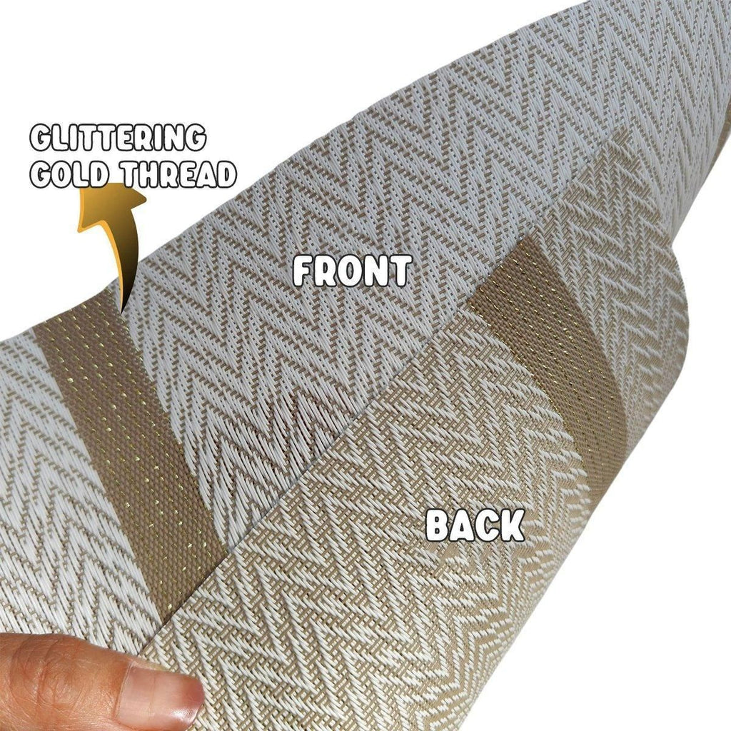 4X Anti-Slip Woven Placemat Waterproof Oil-proof Placemat Heat