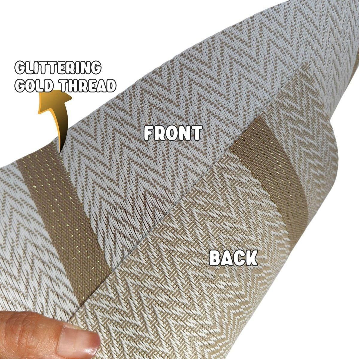 4X Anti-Slip Woven Placemat Waterproof Oil-proof Placemat Heat