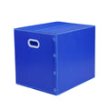 Foldable Waterproof PP Plastic Storage Box, Blue