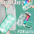 2PCS Nintendo Switch Hard Shell Carrying Case Portable EVA Storage