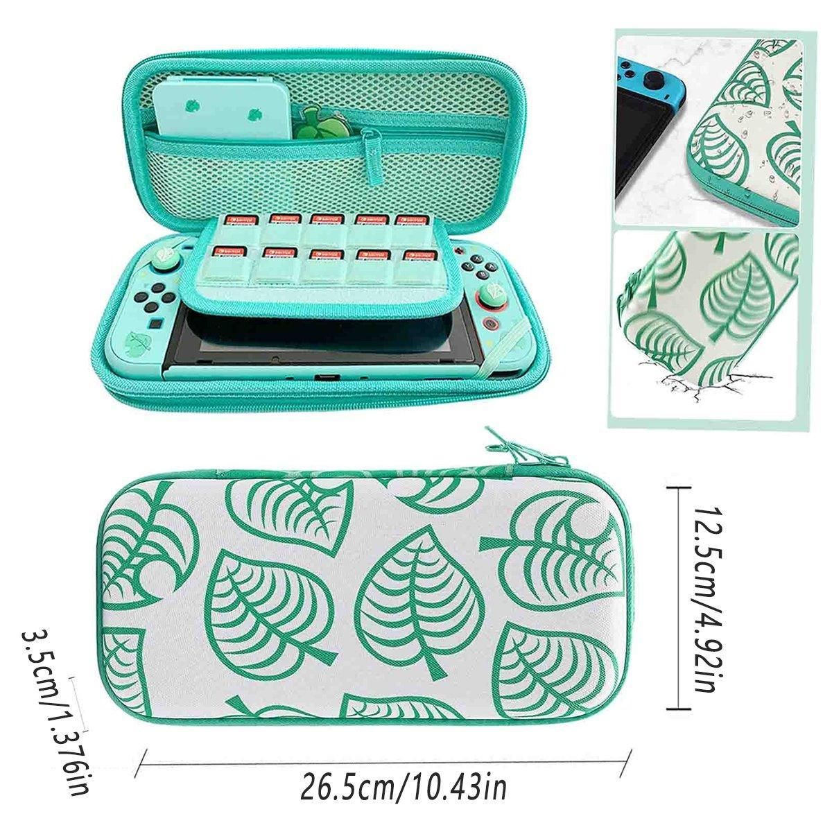2PCS Nintendo Switch Hard Shell Carrying Case Portable EVA Storage