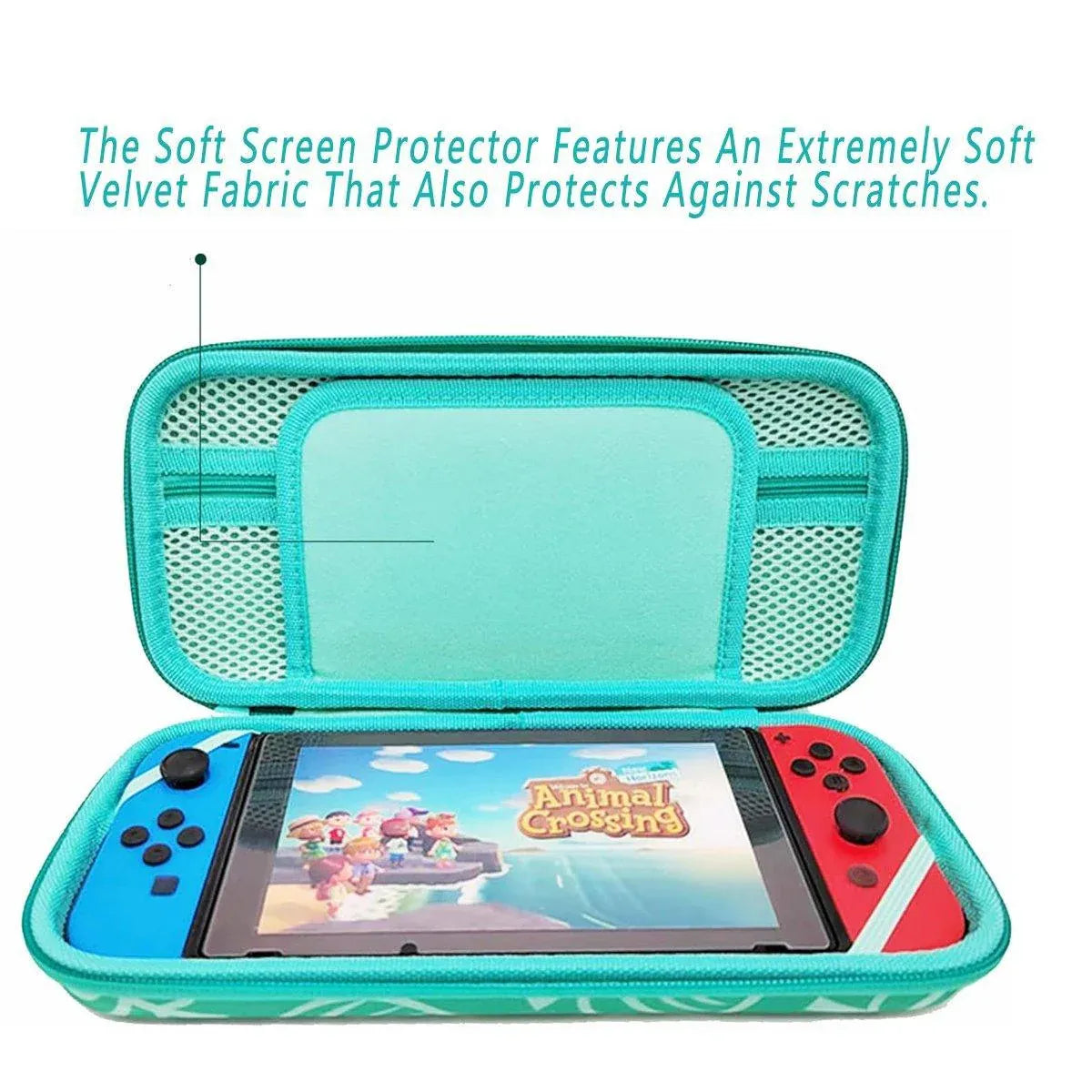 2PCS Nintendo Switch Hard Shell Carrying Case Portable EVA Storage