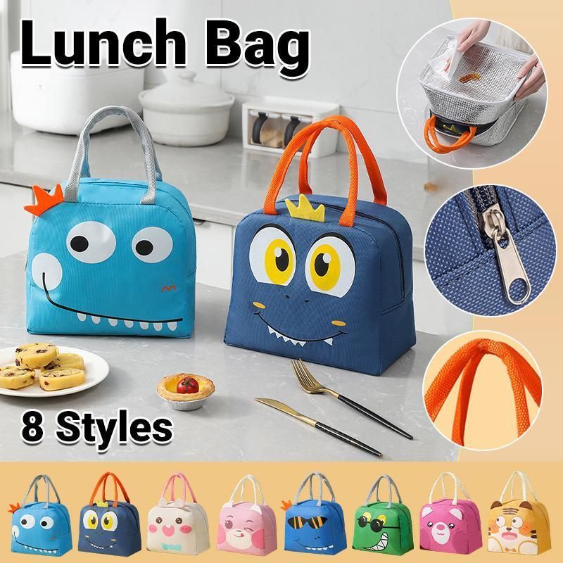 Insulated Oxford Lunch Bag, 23 x 13 x 19 cm