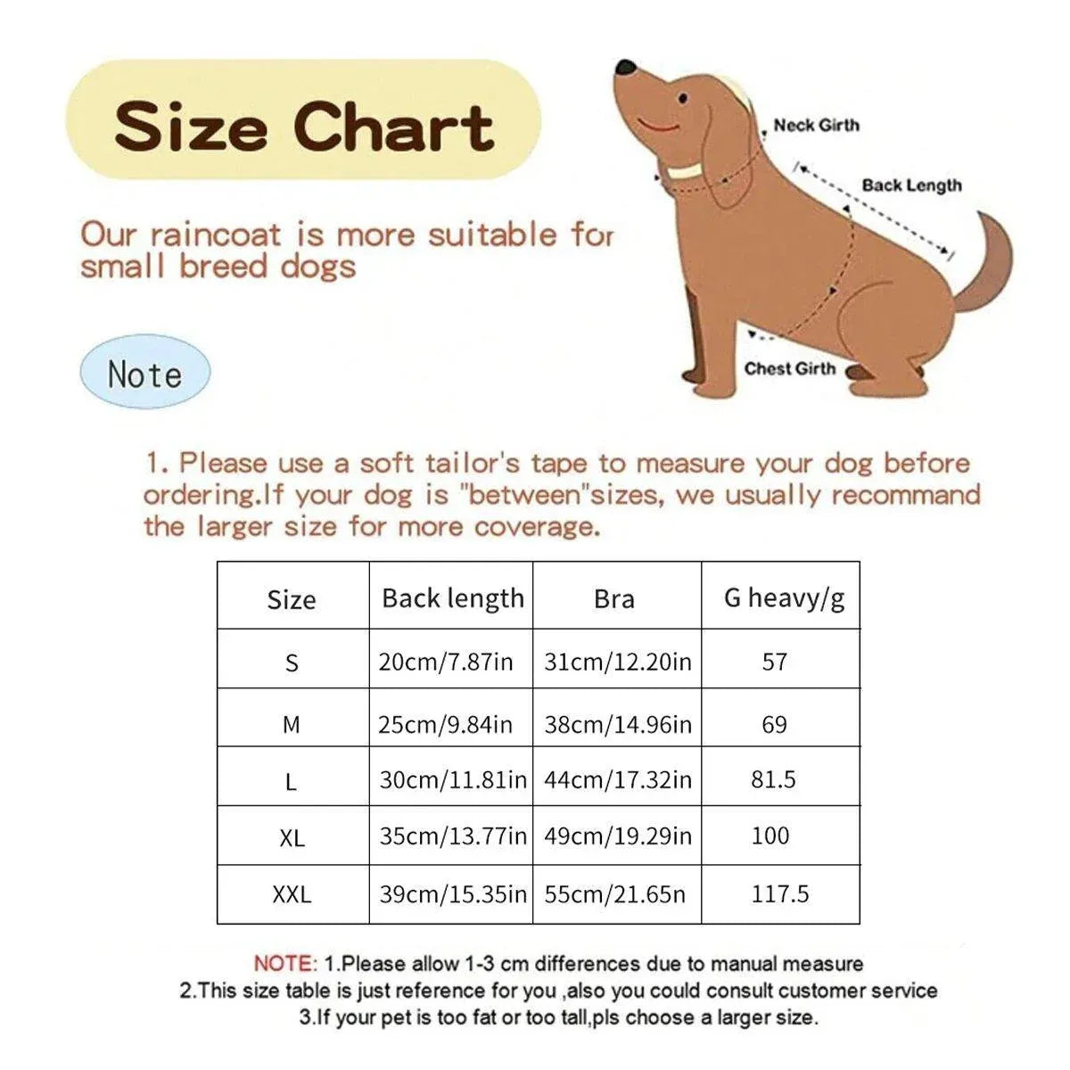 Waterproof Four Foot Dog Raincoat