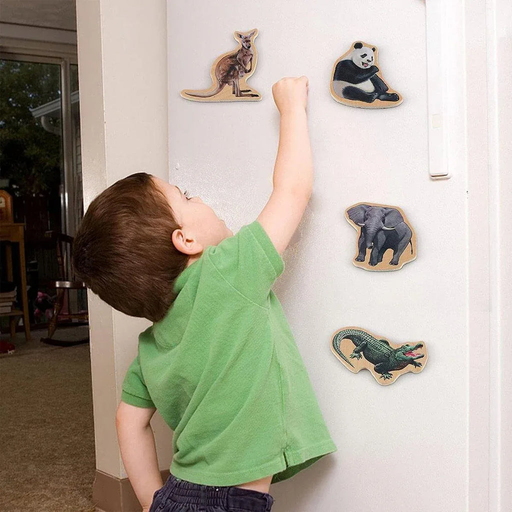 20-Piece Animal Magnet Pack with Carry Storage Box