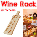 Bamboo Glass and Condiment Serving Rack