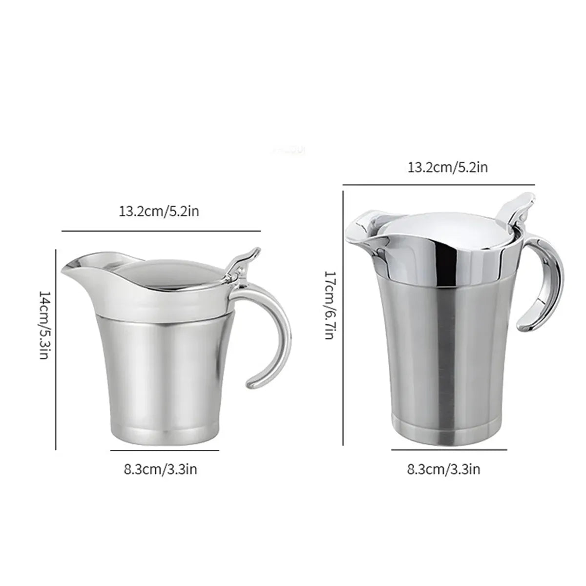 Insulated Stainless Steel Sauce Pot with Lid, 750 ml