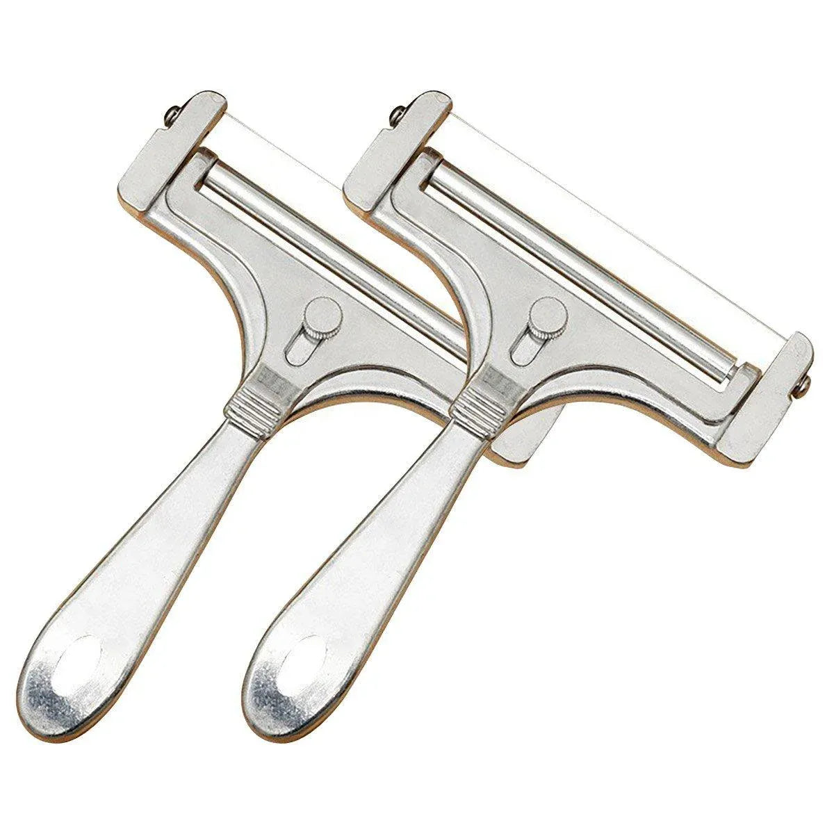 Stainless Steel Cheese Slicer and Butter Grater, Pack of 2