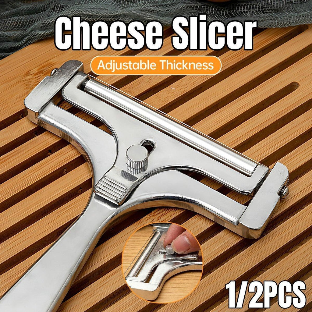 Stainless Steel Cheese Slicer and Butter Grater, Pack of 2