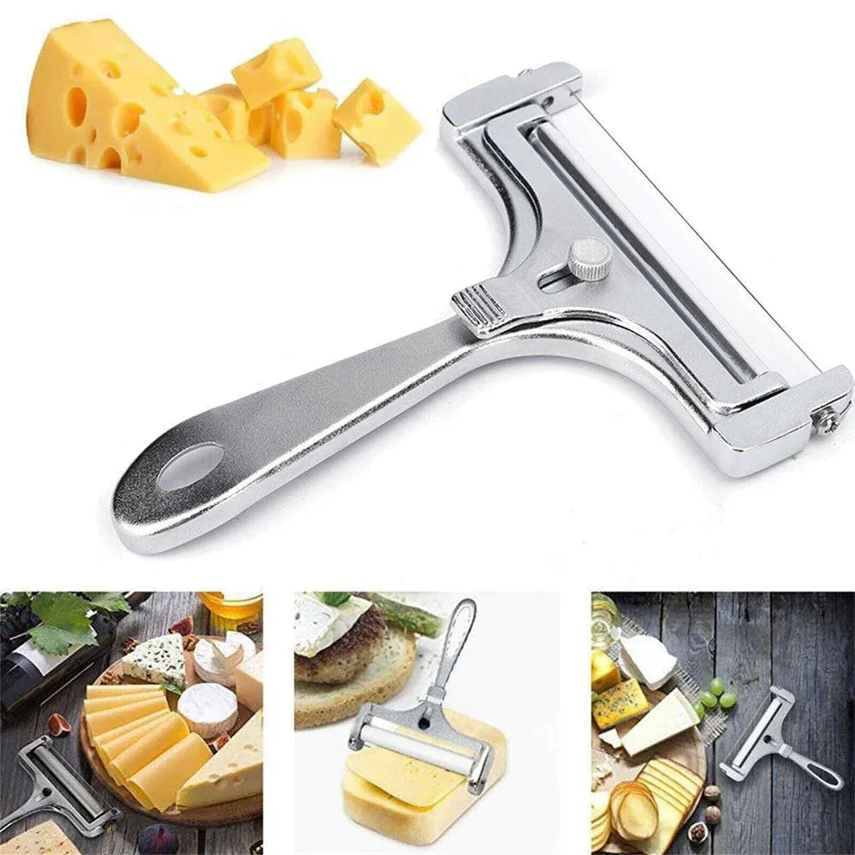 Stainless Steel Cheese Slicer and Butter Grater, Pack of 2