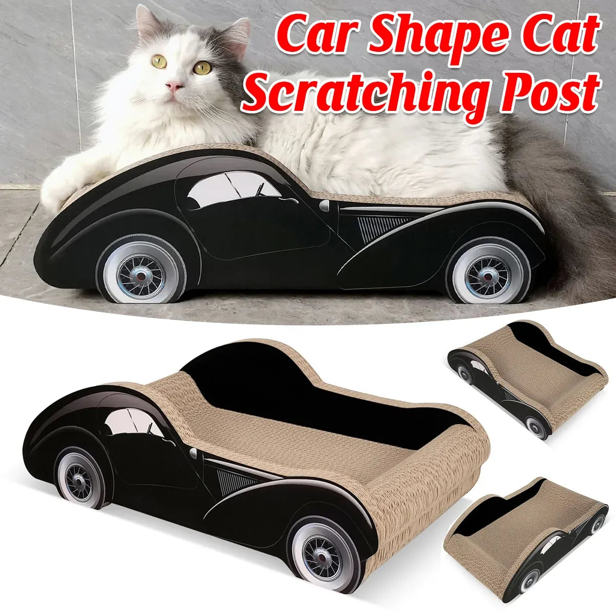 Tatami Cat Scratcher Sofa Corrugated Cardboard Car Bed Lounge Scratch