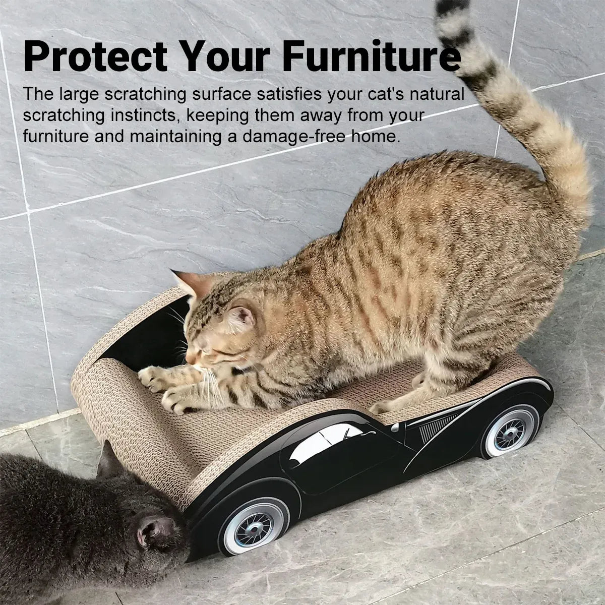 Tatami Cat Scratcher Sofa Corrugated Cardboard Car Bed Lounge Scratch