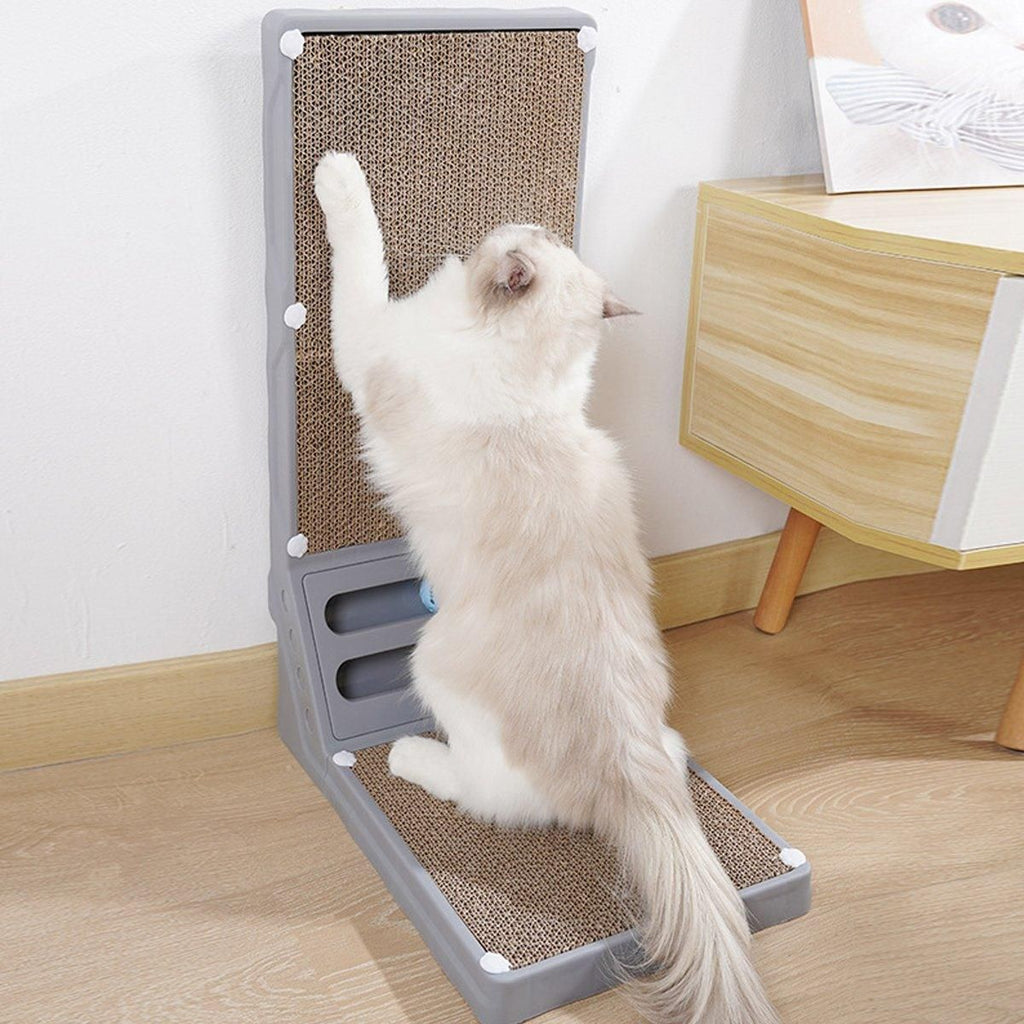 L-shaped Cat Scratching Board Vertical Claw Toy Cat Scratcher