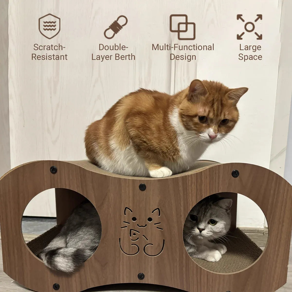 Cat Scratch Board Nest Toy Comfortable Pad Indoor Pet Play Furniture